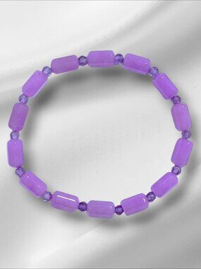 Natural Jade/Amethyst Bracelet